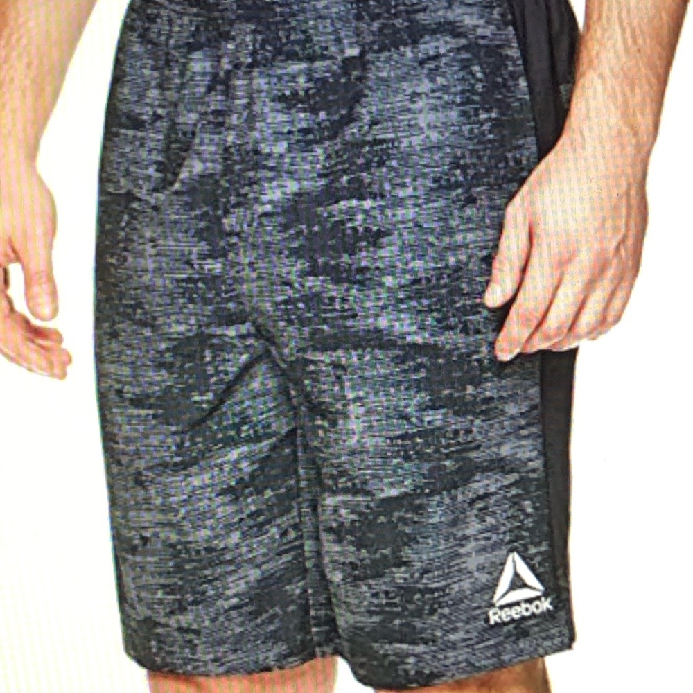 Gray Reebok basketball shorts